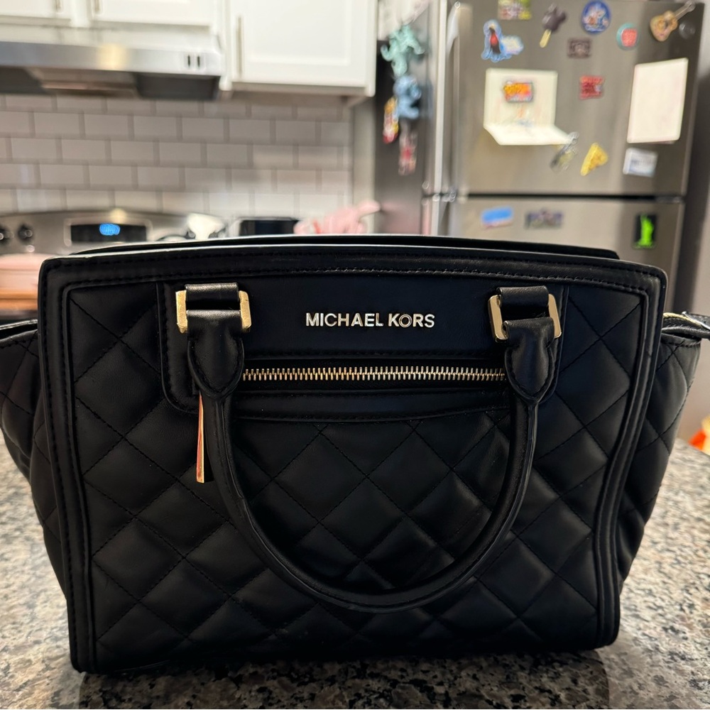 Quilted black Michael Kors bag